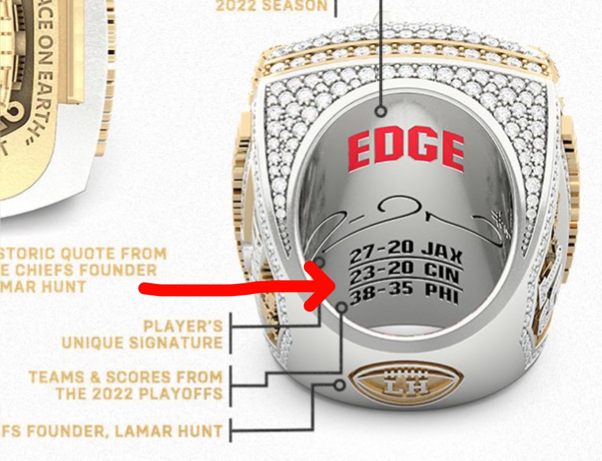 Oh look! The Bengals did get their name on a SB ring 🤭