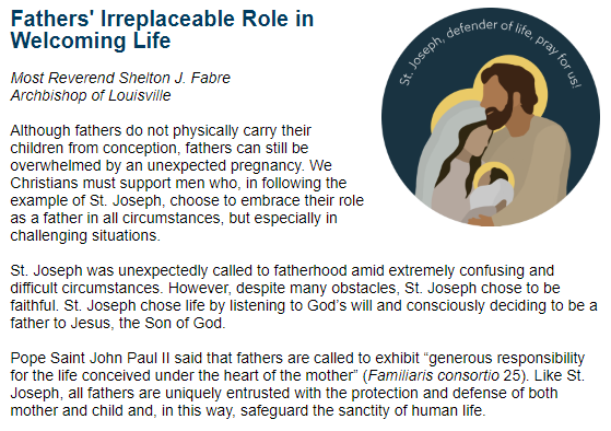 SACFL's tweet photo. Happy Father's Day from the SACFL! ..courtesy of  @USCCBProlife.. #Prayer #Action #FathersDay #DefenderOfLife .. Explore #ReproductiveHealthCare &amp; #PregnancyHelp for Men at https://t.co/NuNAOaYc8V #ProLife #CareReferral #SACFL https://t.co/MarFcWaYFo