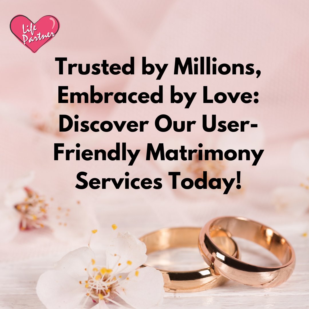 Discover the matrimony services trusted by millions of people and embraced by love! 

Our user-friendly services provide the perfect opportunity for couples to come together and find the one they love.

 Register at: lifepartner.in

#findpartner #matrimony #lifepartner