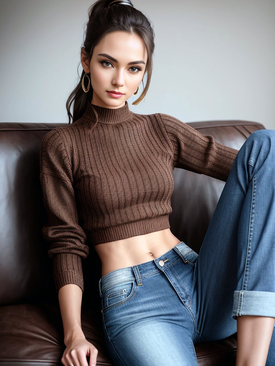 Sunday Mood
#midjourney #ai #chilling #couch #stablediffusion #aiart #midjourneyai #midjourney5 #stablediffusionai #brown #wool #croptop #longsleeves #skinnyjeans #denimjeans #jeans #denim #ponytail #comfortable #relaxed #chill #beautiful #woman #girl #pretty #beautifulgirl #art