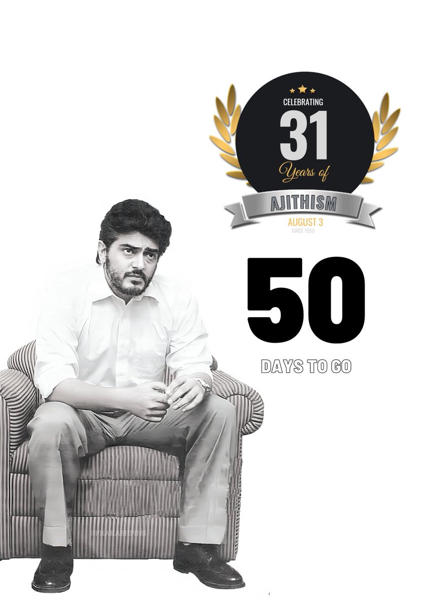 Let's Start the countdown Begins for #AjithismDay only 50 Days left!

#AJITHISMDayin50Days #AjithKumar #VidaaMuyarchi