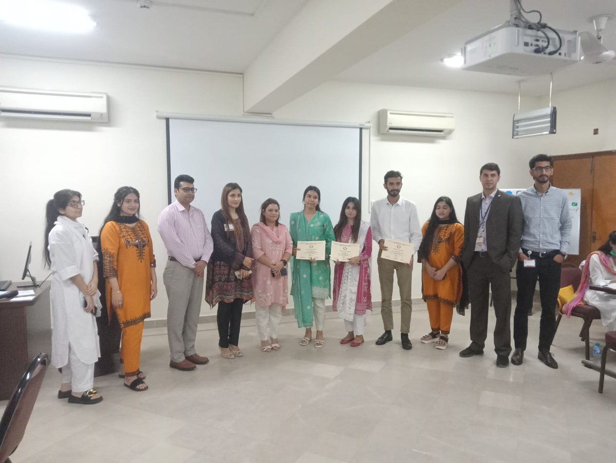 rlmc_official's tweet photo. Pharm D final year students of *Rashid Latif College of Pharmacy* have achieved *3rd position* in the "Bridging Classroom Knowledge with Practice" quiz competition at the Pharmacy Practicum Workshop, organized by *Shaukat Khanum Cancer Hospital & Research Center.*
#RLMC #RLCP https://t.co/9aygpraZ75