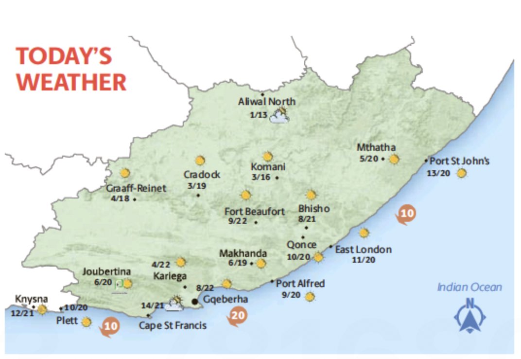 HeraldLIVE on Twitter "Your Eastern Cape weather forecast for today."
