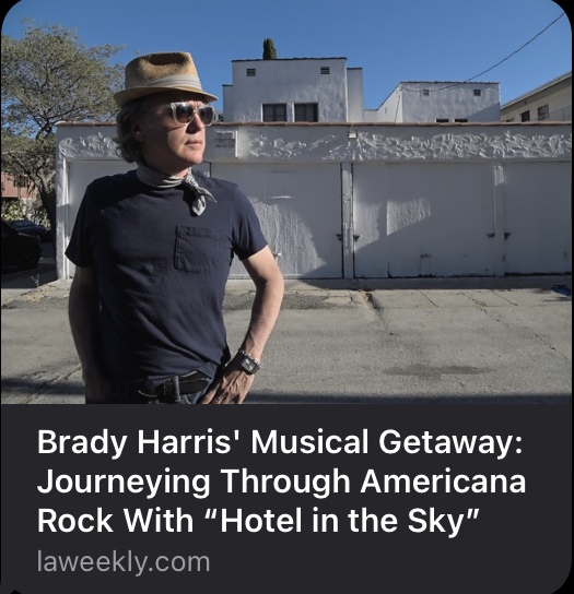 BradyHarrisBand's tweet image. Brady Harris&apos; Musical Getaway: Journeying Through Americana Rock With “Hotel in the Sky” laweekly.com/brady-harris-m…