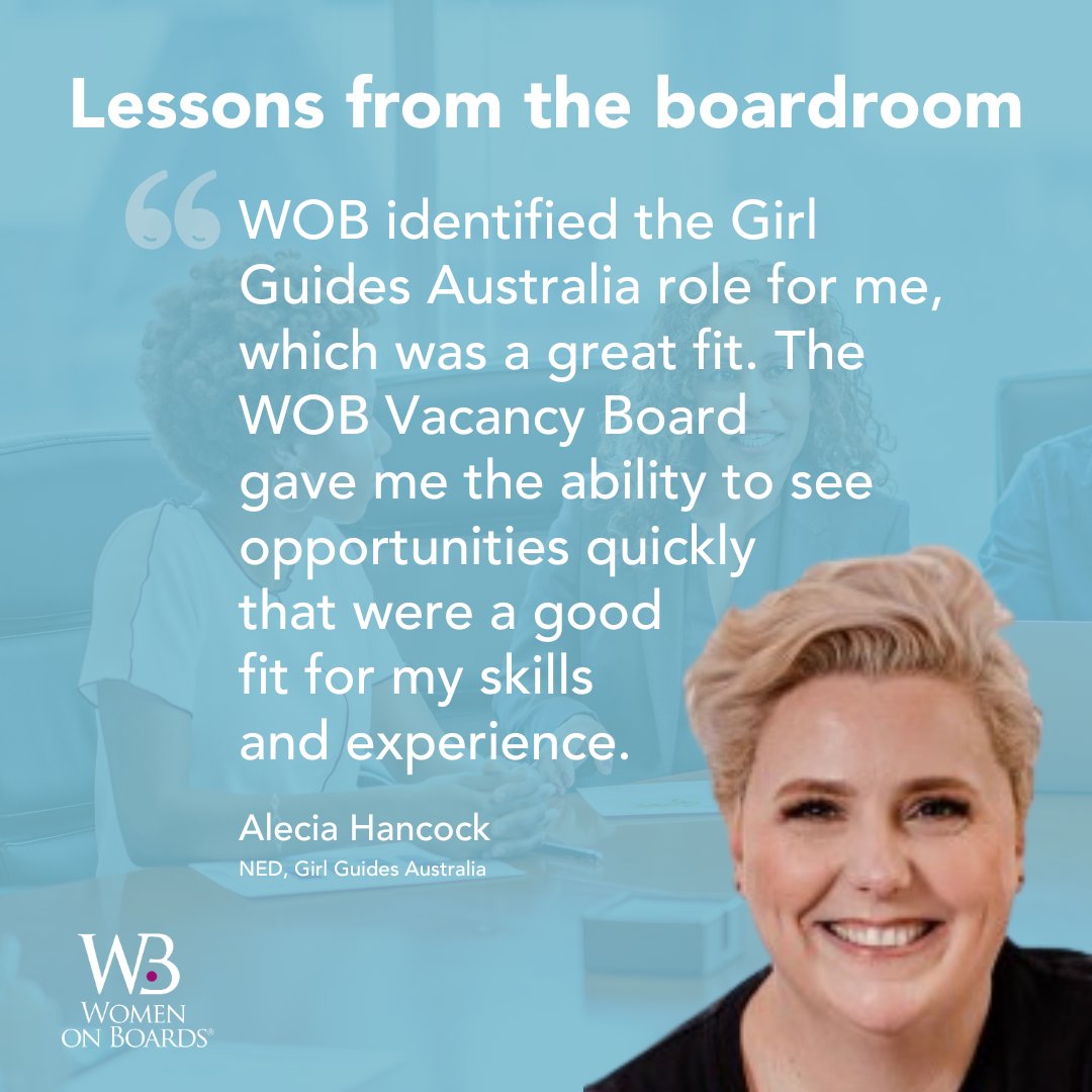 After working with thousands of NFPs, Alecia Hancock decided to take things to the next level as a Director of @girlguidesaust. ow.ly/FFTe50OQ4w7

#WomenLeaders #womeninbusiness #CareerPlanning #CareerAdvice #ProfessionalDevelopment #NFP #WomenInLeadership