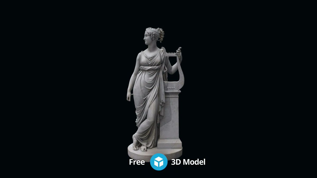 Free #creativecommons 3D model download: '1968.212 Terpsichore Lyran' by @ClevelandArt 👉 skfb.ly/oHLGQ #3D
