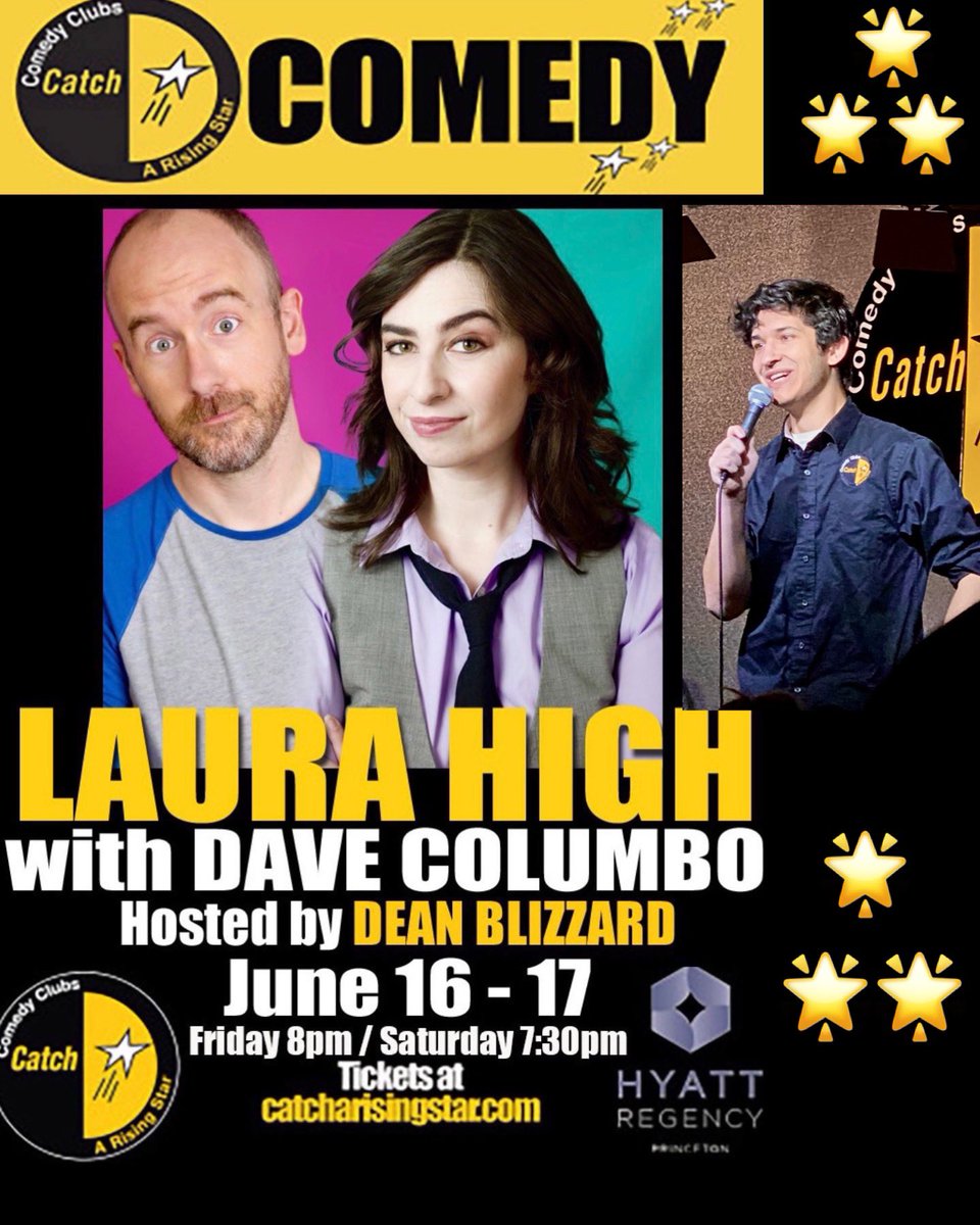 JillZutty's tweet photo. This is where it’s happening, so join the laughs and fun! Tomorrow &amp; Saturday at @CatchPrinceton at the @HyattPrinceton @LauraHigh5 @DeanBlizzard  #standupcomedy #njcomedy #njentertainment #bestcomedians #catcharisingstarcomedy 
Tickets 🎫 781-568-1471 or https://t.co/n59BE46k74 https://t.co/axM57mh6kX