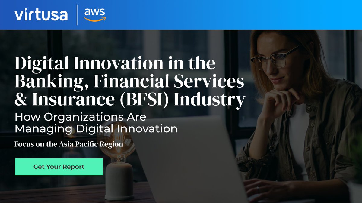 🔍 Have you checked out the latest BFSI report by our partners AWS and Virtusa? 💡Discover how organizations in the Asia Pacific Region are leading the way! Click here to download now: bit.ly/45woDuk #TechXLR8Asia #DigitalTransformation #AWS #Virtusa #BFSI