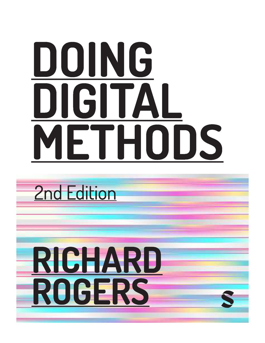 Second edition of Doing Digital Methods has gone into production at Sage! Sneak preview of the front cover. Several new chapters include doing research on Instagram and TikTok. Also new algorithmic auditing material.