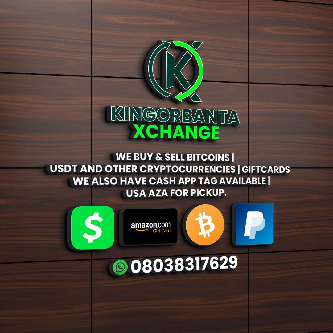 Stop losing your money to scammers

Trade your Bitcoin, Gift cards and other Cryptocurrencies with KINGORBANTA XCHANGE. Your best and most reliable source 💯

wa.me/message/K44265…