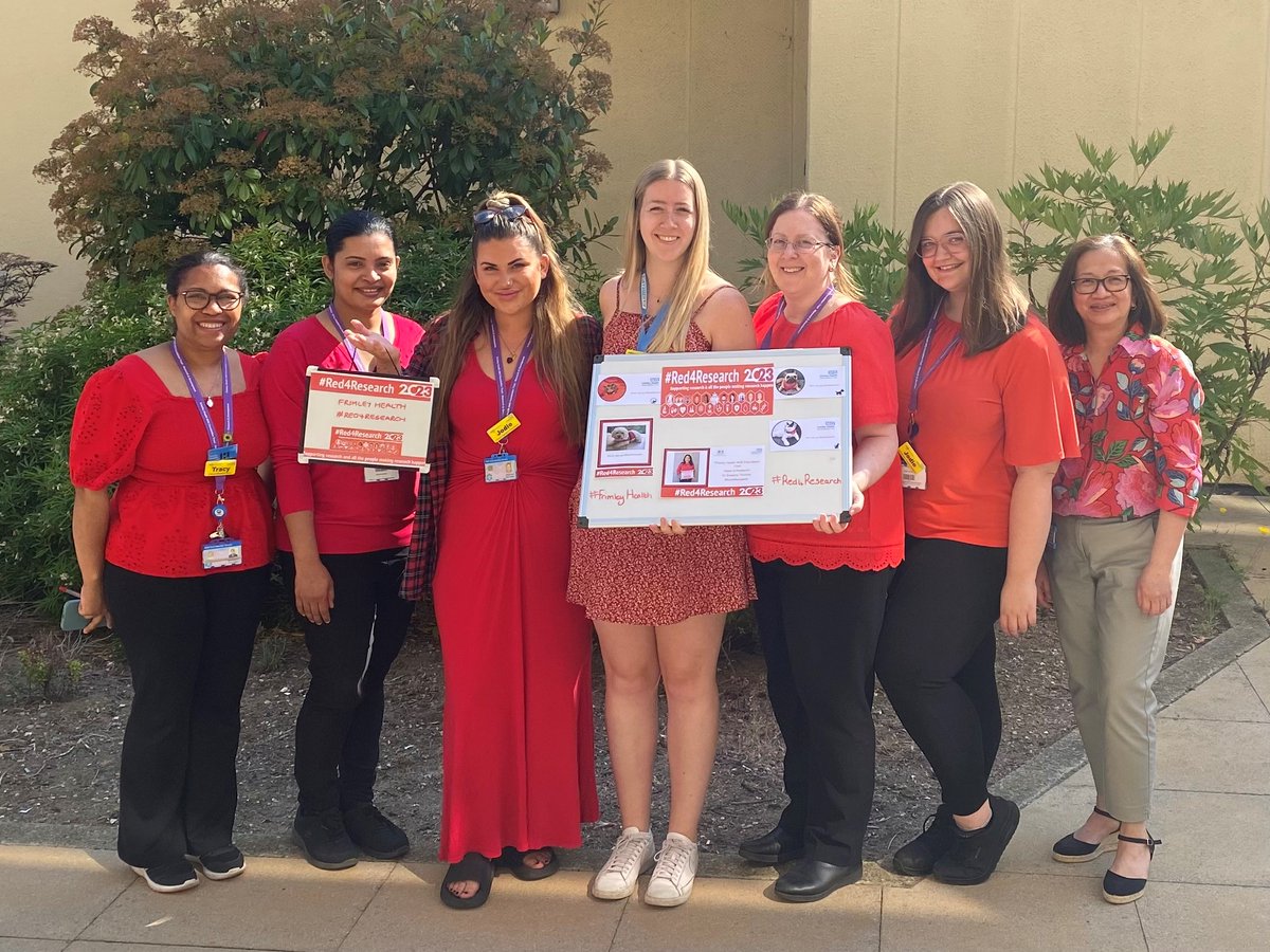 FHFT Research and Innovation (@fhft_research) on Twitter photo R&D team <a href="/FrimleyHealth/">Frimley Health NHS Foundation Trust ๐</a> say go #Red4Research <a href="/mattdgardiner/">Matthew D. Gardiner</a> <a href="/SwapnaThomas11/">Swapna Thomas</a> @NHSRDForum @NIHRCRN_kss @TracyTweetss <a href="/HollyWetherell0/">Holly Wetherell</a> โค๏ธ๐ R&D team <a href="/FrimleyHealth/">Frimley Health NHS Foundation Trust ๐</a> say go #Red4Research <a href="/mattdgardiner/">Matthew D. Gardiner</a> <a href="/SwapnaThomas11/">Swapna Thomas</a> @NHSRDForum @NIHRCRN_kss @TracyTweetss <a href="/HollyWetherell0/">Holly Wetherell</a> โค๏ธ๐