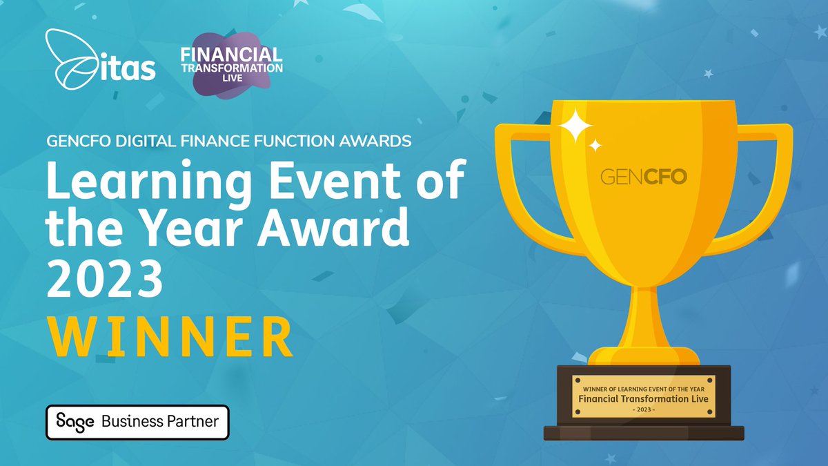 itassolutions's tweet photo. πWe are excited and proud to announce that we've won the 'Learning Event of the Year' award at the Digital Finance Function Awards for our Financial Transformation Live sessions! π€©
#DFFAwards #FinancialTransformationLive #FTL #Awards #GENCFO https://t.co/89mHpg1dsu