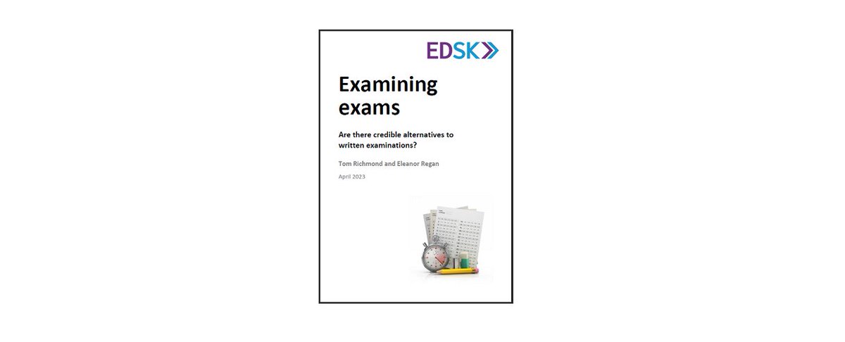 As we explained in our recent @EDSKthinktank report on alternatives to written exams, anyone who thinks that coursework is going to produce valid and reliable results in the age of ChatGPT is leaving in a dreamland.

Astonishing.

edsk.org/publications/e…