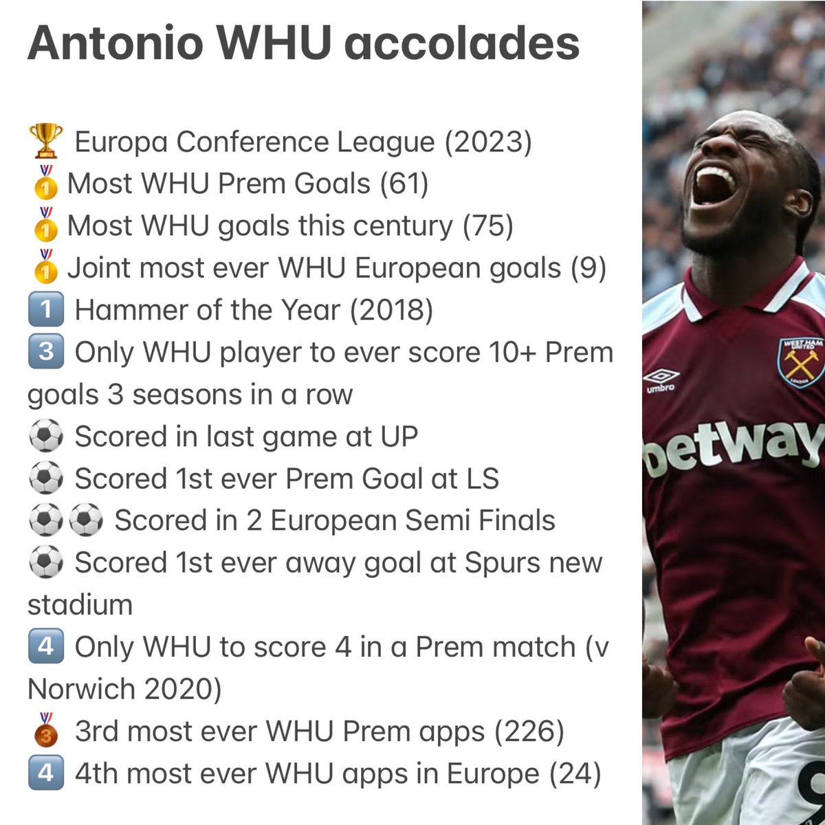 Does Michail Antonio deserve more respect from West Ham fans?