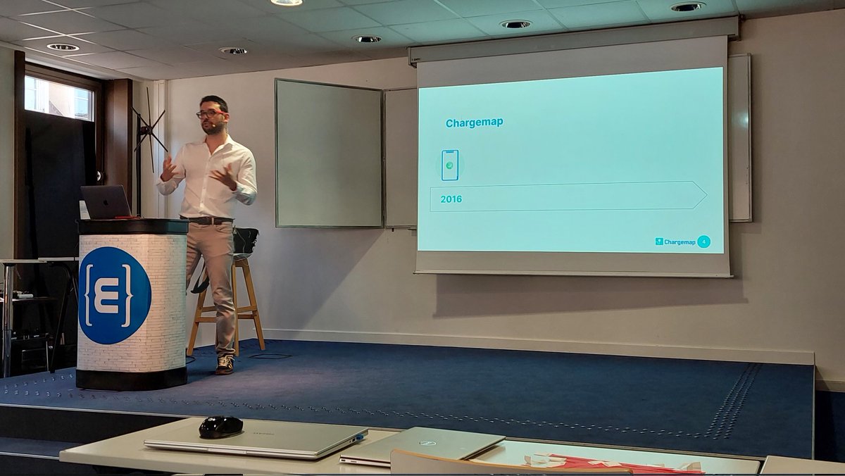 Scaler de 2 à 20 personnes ? @HEBABIL nous fait le Rex de <a href="/Chargemap/">Chargemap</a> à l'Agile Tour de Strasbourg <a href="/ATStrasbourg/">AgileTour Strasbourg</a>