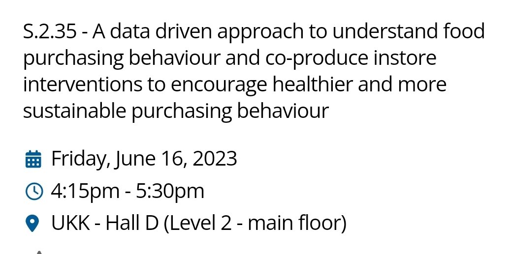 Don't forget to join us today for our symposium on uses of supermarket transaction data #ISBNPA2023  4:15 UKK Hall D