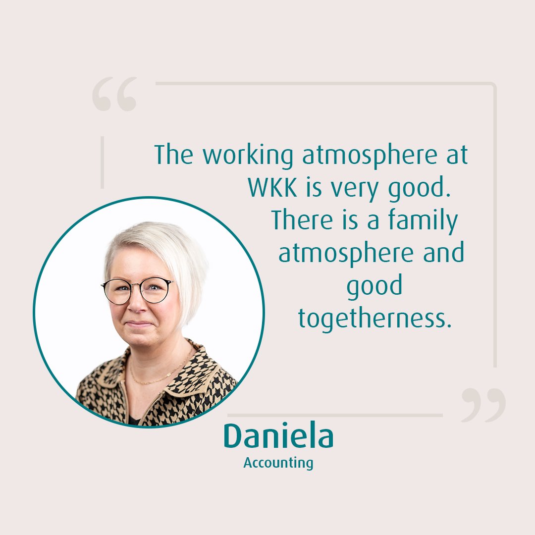 Meet our colleague: Daniela 

You can read the full interview on our website - just follow the link below!

English: wkk-europe.com/news/post/inte… 
Dutch: wkk-europe.nl/nieuws/post/in… 
German: wkk-europe.de/news/post/inte… 

#WKK #employeeinterview #accounting #career