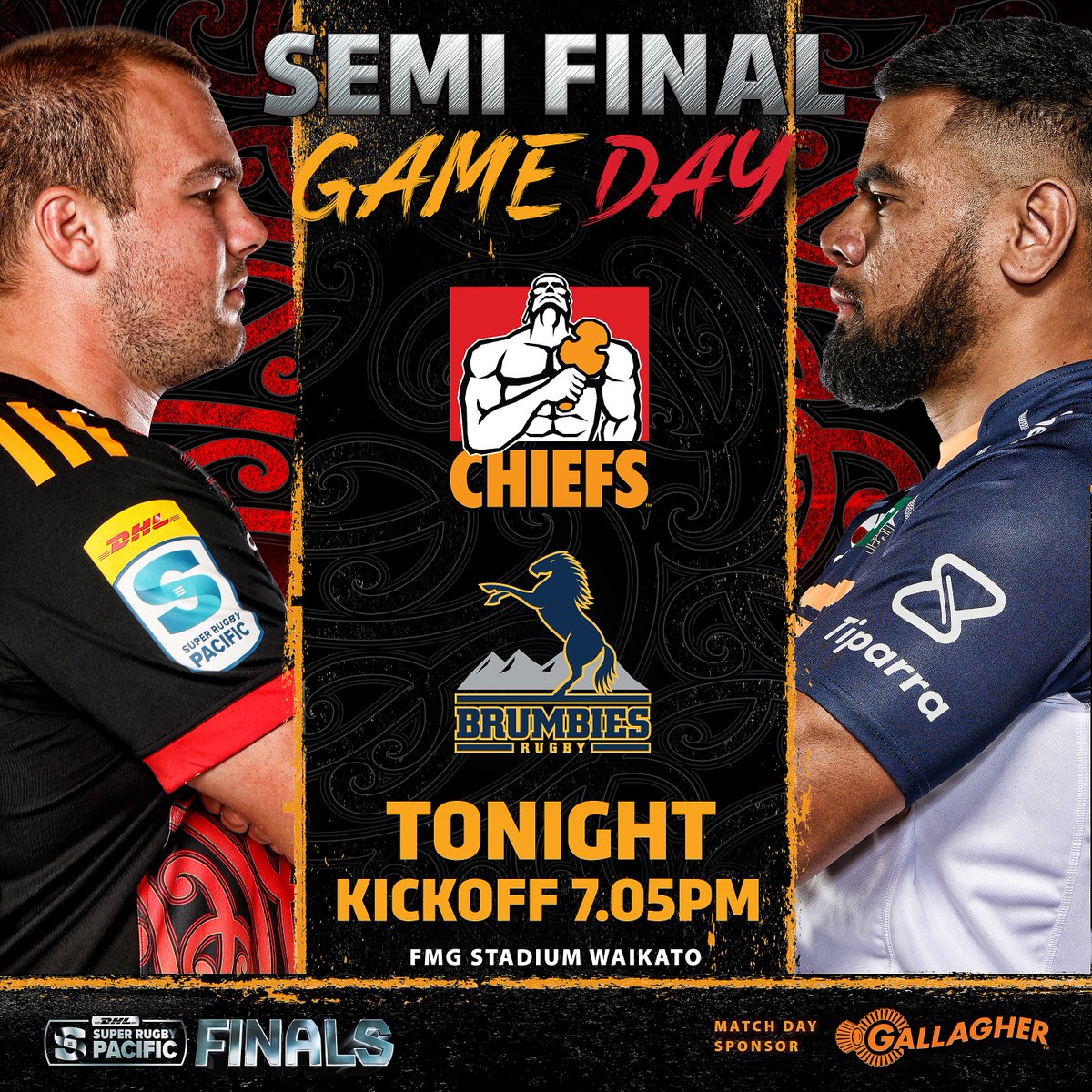 ChiefsRugby's tweet photo. This semi final showdown is going to be electric ⚡️⚡️

Where are you tuning in from whānau??
Tickets here -  https://t.co/nYsYtqknkt https://t.co/kqWXRROwCu