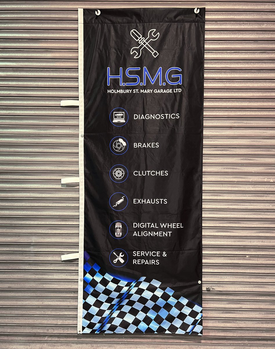 LNGraphicDesign's tweet image. 2m branded flag for Holmbury St. Mary Garage Ltd 

L &amp;amp; N Graphic Designs
📞 01788 833020
📧 l_ngraphicdesigns@hotmail.co.uk

lngraphicdesigns.co.uk

#lngraphicdesigns #printedflags #flagprinting #branded #flags #smallbusiness #rugby #coventry