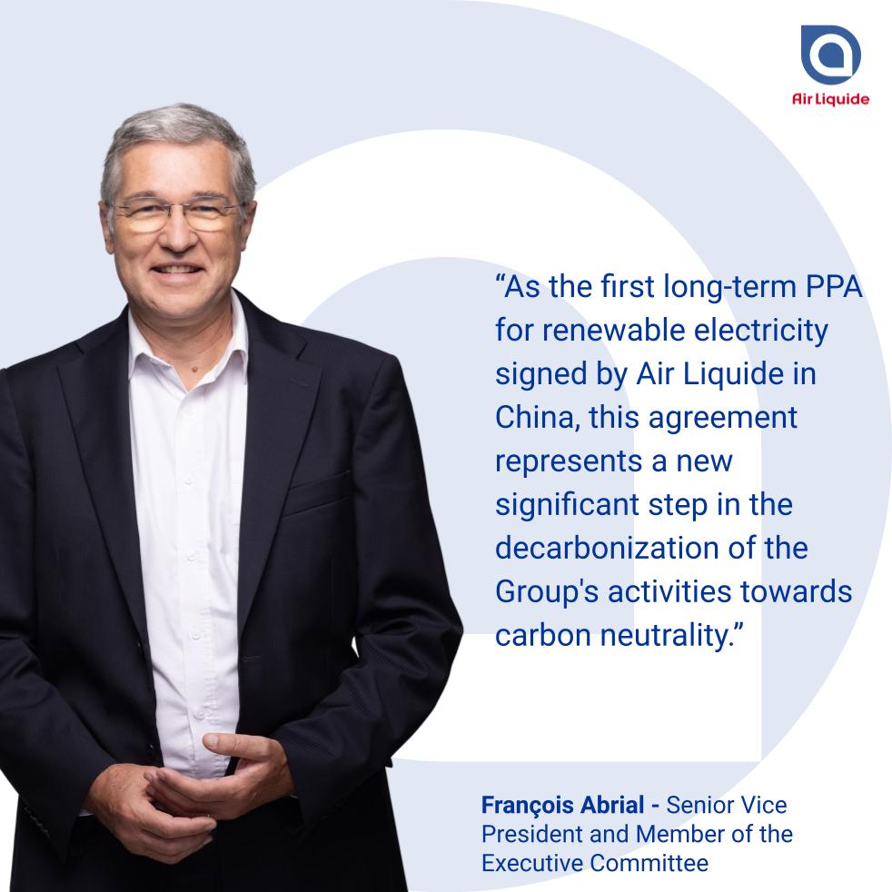 Air Liquide has signed a long-term Power Purchase Agreement (PPA) with China Three Gorges (<a href="/ChinaThreeGorge/">China Three Gorges Corporation</a>), one of China’s largest producers and retailers of #renewable electricity, to purchase a total of 200 MW of renewable power per year in China.

👉 ow.ly/o6Z950OQaQk