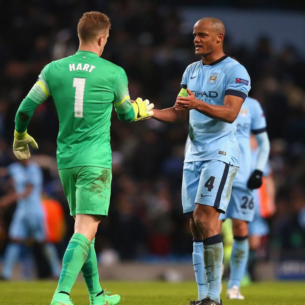 Vincent Kompany on Joe Hart 🗣️ 

'I don’t think people remember how big it was in those first two titles we had, and in those first years where #ManCity were doing well. He was unbelievable - he was unlucky that the game changed, right at the moment he was going into his prime.'
