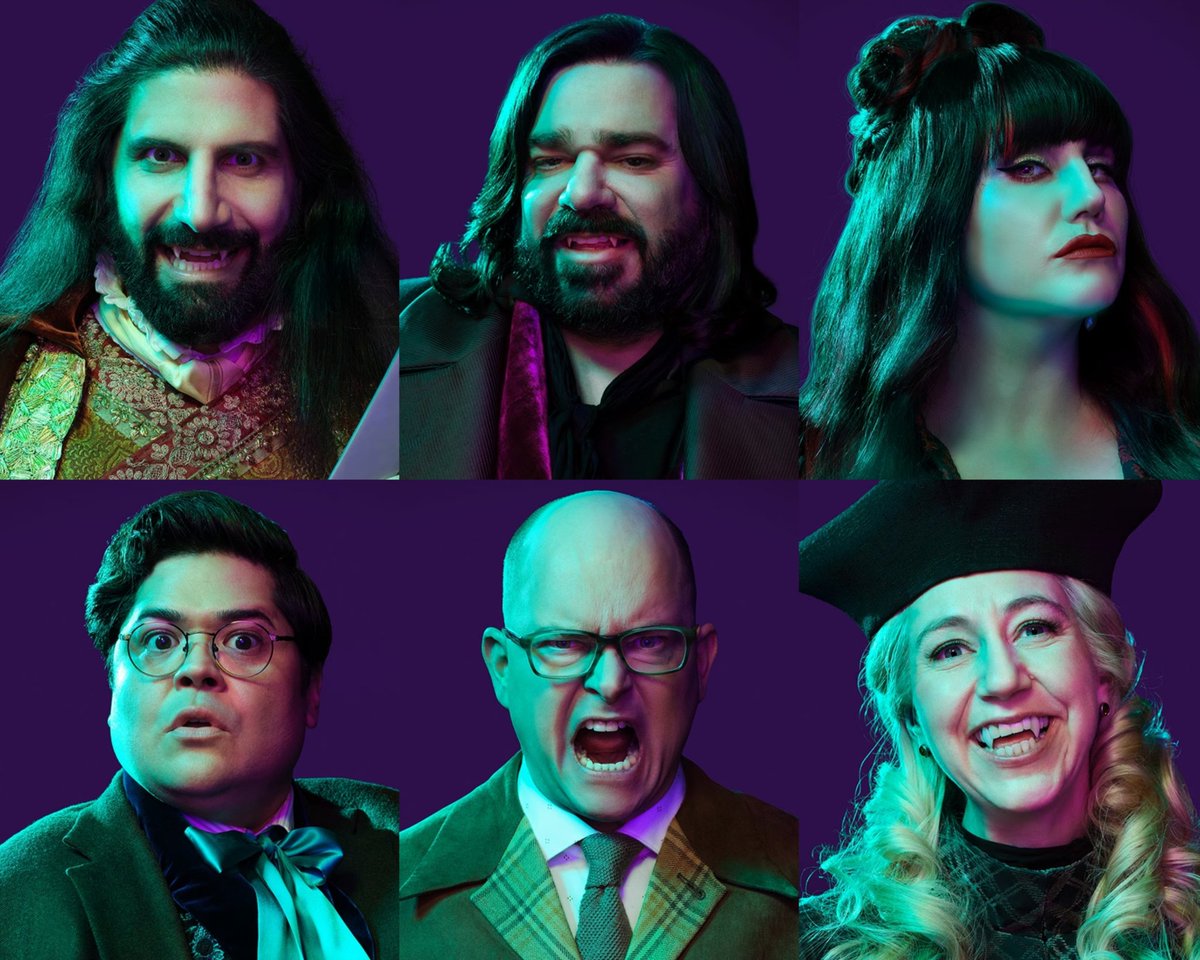 It's time to meet the vampires of season 5 of What We Do In The Shadows! 
🩸🦇🩸

(spoiler alert: they're the same as the last 4 seasons but, y'know, play along)