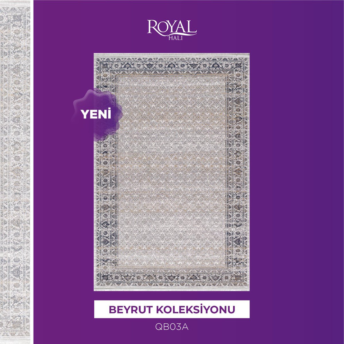 Zarif dokusu ve tasarımları ile evlerinizin kusursuz görünmesini sağlayacak yeni Beyrut Koleksiyonu çok yakında tüm showroom ve satış noktalarımızda!

#RoyalHalı #Royal #Halı #Dekorasyon #Beyrut #Ev #Carpet #Collection #HomeCollection #Geldeserme