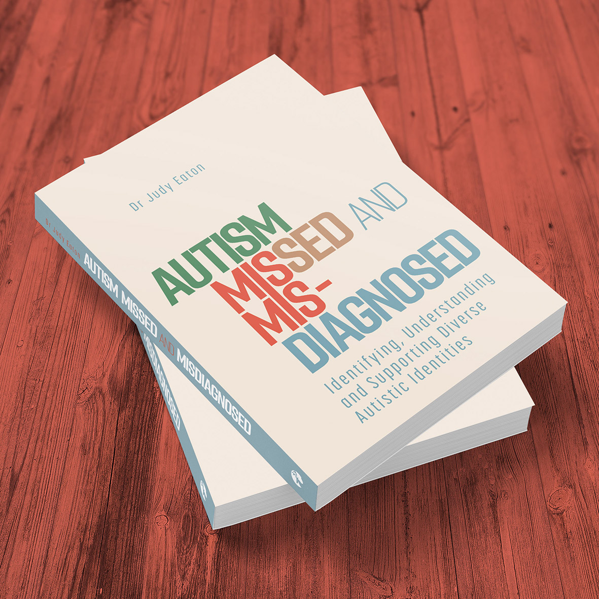 A #3DRender of my recently approved #book cover #design for #Autism Missed and Misdiagnosed by Dr Judy Eaton (@DrJudes03). Available November 2023 from @JKPBooks / @JKPAutism