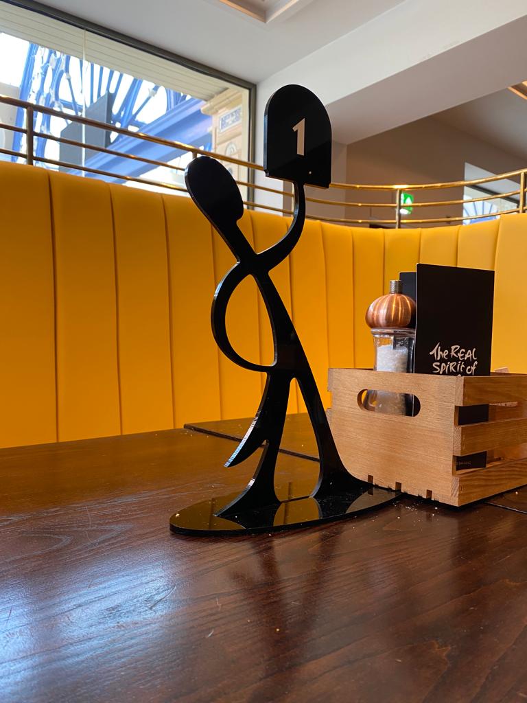 CJRSuk's tweet photo. What to do this weekend: Go to Blackpool Winter Gardens, visit the new Empress Cafe, admire the signage and graphics we made for them, especially these fab little table numbers. Ain't they great? Client feedback: "CJ's have knocked this out of the park" 😊
#signage #Hospitality https://t.co/VAc82hRo6q