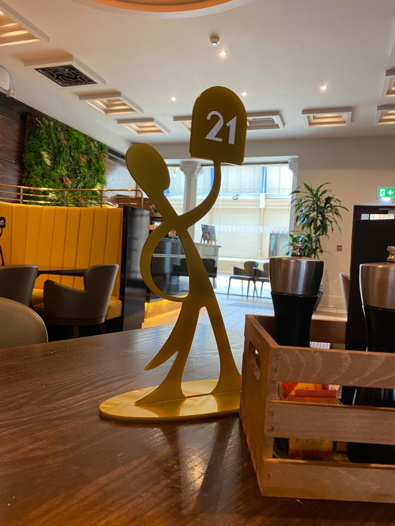 CJRSuk's tweet photo. What to do this weekend: Go to Blackpool Winter Gardens, visit the new Empress Cafe, admire the signage and graphics we made for them, especially these fab little table numbers. Ain't they great? Client feedback: "CJ's have knocked this out of the park" 😊
#signage #Hospitality https://t.co/VAc82hRo6q