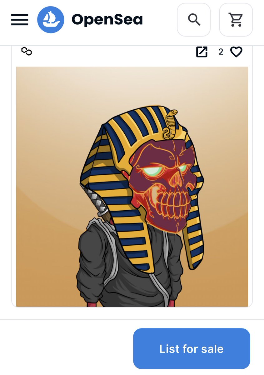 RandoGallery's tweet image. Little Secondary surprise 🖤

This pharaoh is genius ! 

Thank you @CapsNFTs 

We have same taste 🤣