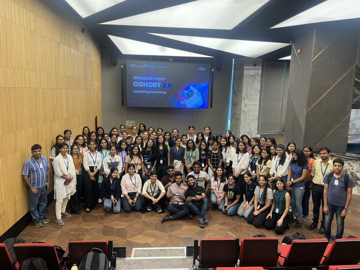 roopal_mittal21's tweet photo. Hitting off #include<her> cohort2.0 at the Microsoft premises!

@Reskilll @azdevindia @mrsarthak001 @dibyasompuhan @nitropumaa @wizard_locks https://t.co/7DlMGkdoMu