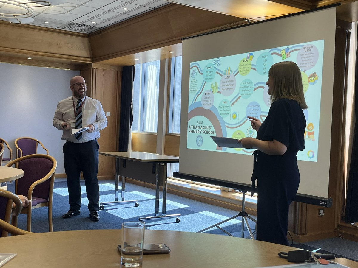 martina_hendry's tweet photo. Finally we had the pleasure to listen to SLT from St Athanasius Primary share their IOC journey. This programme has been a significant factor in developing a culture of professional learning within the school leading to improved outcomes for learners! @EducationSLC @wp_education https://t.co/8ugqrmG4VN
