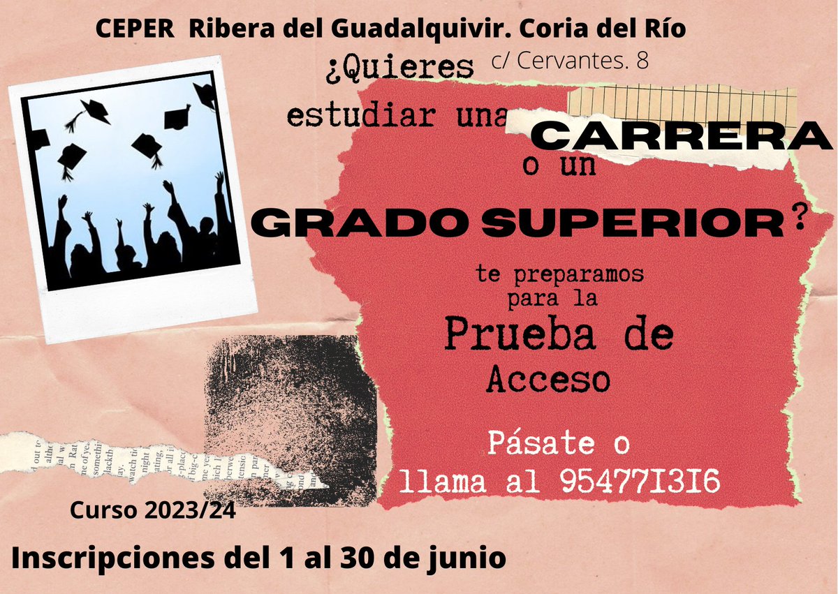 ceper_Ribera's tweet photo. ¿Quieres prepararte para las pruebas de acceso a grado superior o a la universidad ? https://t.co/UnKHdmrx12