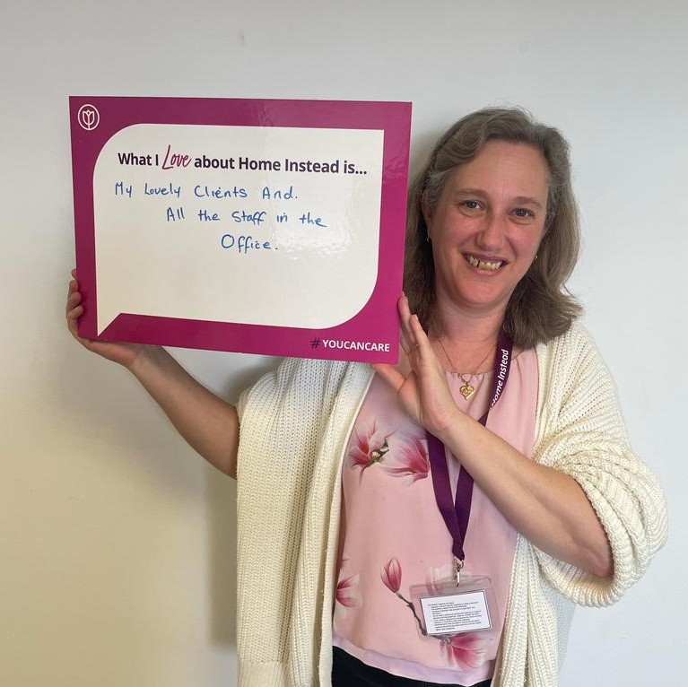 HISC_Horsham's tweet photo. Tracy shares with us what she loves about working for Home Instead 💜

If you would like to know more about the role of a Care Professional, pop along to the office this morning between 10 and 12 for a chat with Roxanne!

Unit 15/16 Graylands Estate, RH12 4QD

#Horsham #Carer https://t.co/mrwp5QknTo