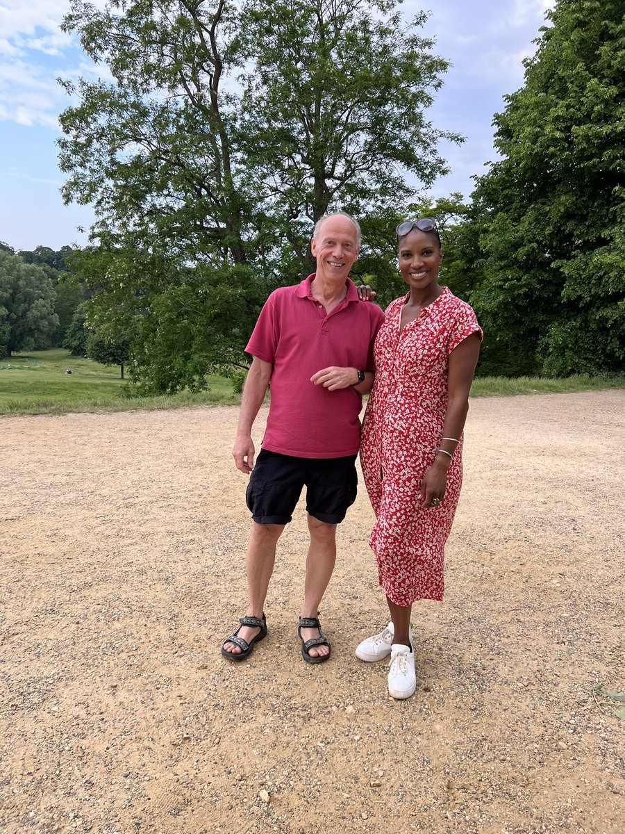 NickKaufmann59's tweet photo. @RealDeniseLewis Congratulations on your Damehood, Denise, long overdue. A privilege to bump into you https://t.co/qzSeppBqtI