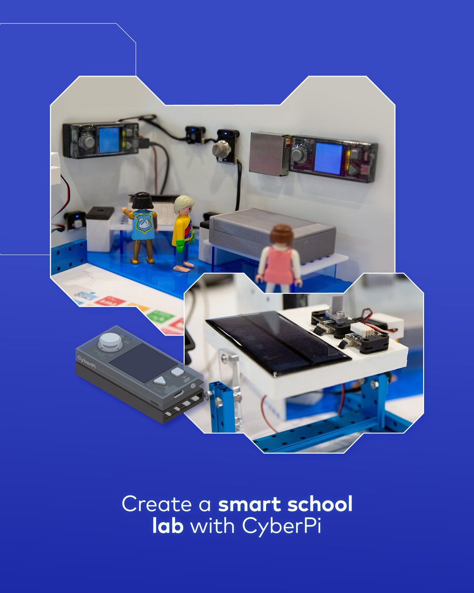 We understand the importance of teaching sustainability in schools. We recently created a solar-powered smart school lab at @Bett_show, demonstrating CyberPi’s advanced capabilities in tracking temperatures and light intensity. Discover more → 🔗 ow.ly/Q4V150Owik7
