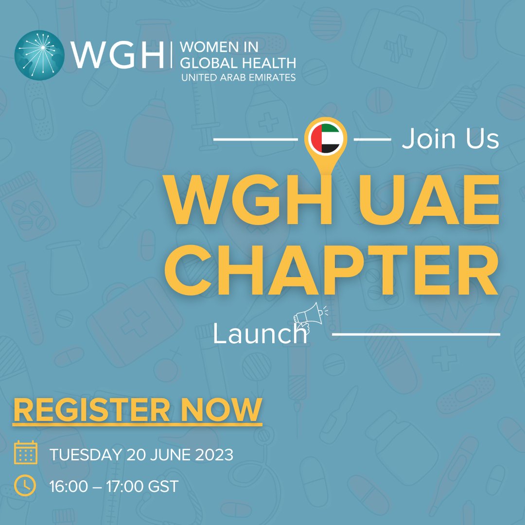 #WGH 🇦🇪 Chapter is officially launching! Join us in creating a new platform to empower &amp; elevate women in #globalhealth within the UAE and beyond. 
Register now, and don't miss out! #ElevatingWomen #WGHUAE #WomeninGH
➡️ ow.ly/lXrY50OQ9rF
