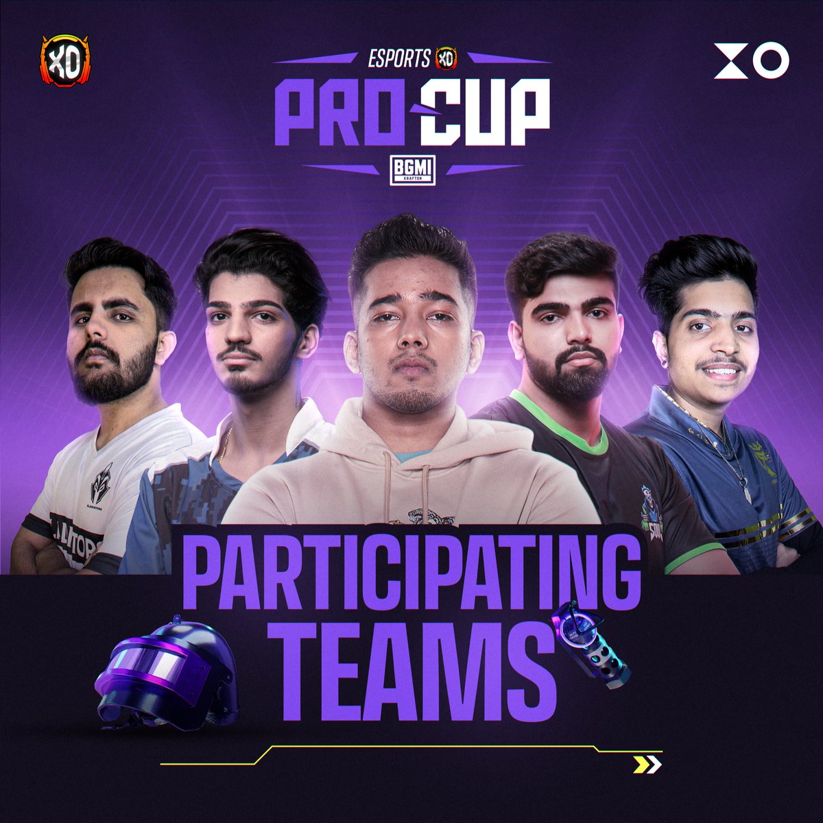 esportsxotweets's tweet photo. Revealing the participation teams for the XO PRO CUP

#bgmi #esportsindia #gamingindia #bgmiesports #letsxo https://t.co/9cj4nthlxc