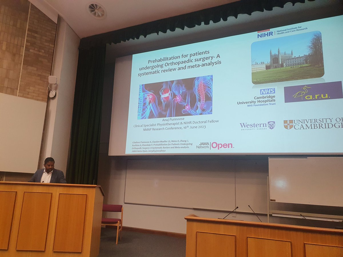 lorraine Szeremeta RN (@lorraiszeremeta) on Twitter photo Anuj presenting his research on prehabilitation for orthopaedic patients <a href="/CUH_NHS/">Cambridge University Hospitals NHS</a> #CUHresearch Anuj presenting his research on prehabilitation for orthopaedic patients <a href="/CUH_NHS/">Cambridge University Hospitals NHS</a> #CUHresearch