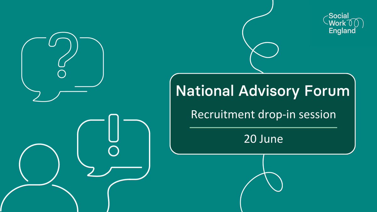 The next drop-in session for anyone interested in joining our National Advisory Forum is on 20 June from 6pm to 7pm.  

Register now: 
eventbrite.co.uk/e/national-adv…