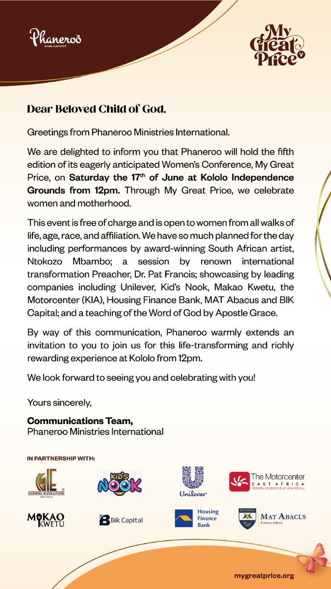 allan_tiize's tweet image. #AllSet
My Great price Women Confrence 2023