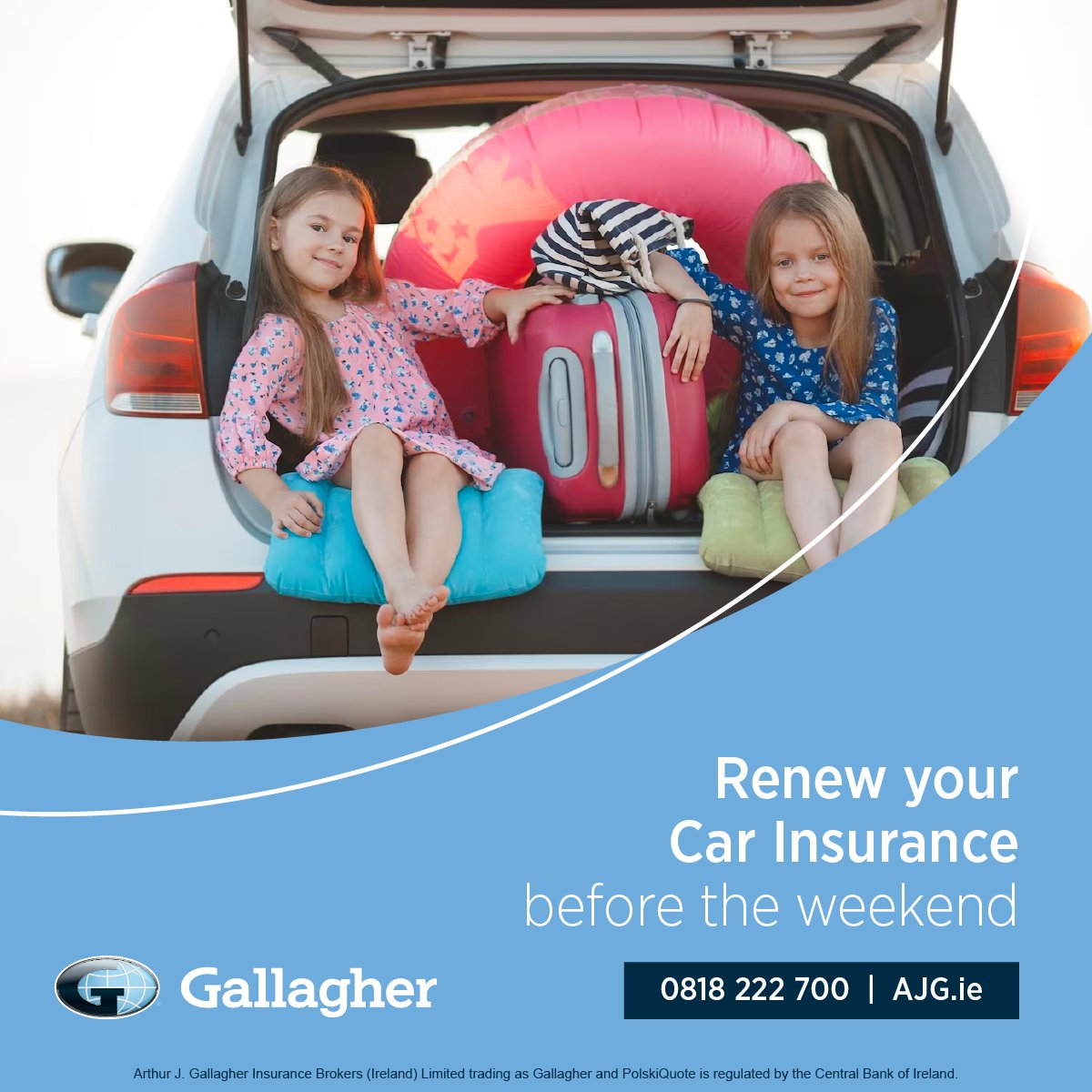 GallagherIE_'s tweet photo. Car Insurance due for renewal shortly? Call us for a quick quote over the phone, and we will shop around for the best insurance policy for you ๐ 0818 222 700
#ad #carinsurance #carinsurancequote #gallagher #ireland๐ฎ๐ช https://t.co/RZSUSy6Pfu