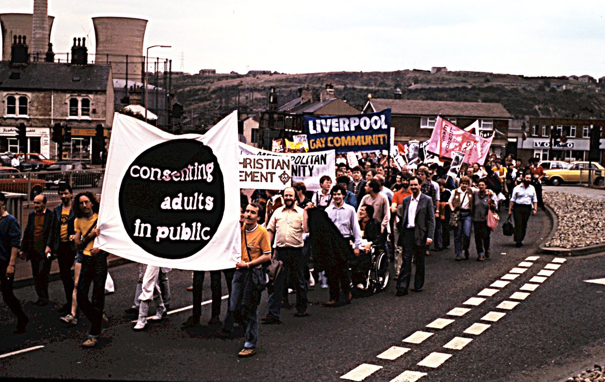 wyorksarchives's tweet photo. Did you know that the 1st national #Pride outside of London took place in Huddersfield? Explore our #Pride1981 collection on our catalogue here: https://t.co/vfr4ELqxwd
#PrideMonth #TheDayTheWorldCameToHuddersfield
Photo courtesy of Tim Boulton-Maggs and Peter Scott Presland https://t.co/TxrD8AotLR