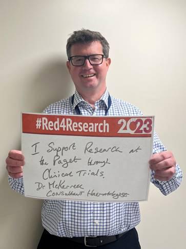 JPUHResearch's tweet photo. Find out why our fabulous Cancer research team are supporting #Red4Research day @JamesPagetNHS @AmandaA75409531 @researchkarenr https://t.co/BAhtli26aB