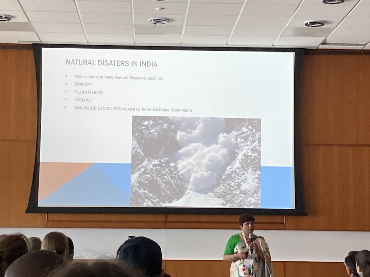 deepankardatta's tweet image. Last day of @ICEM23, my slide photography skills are getting worse, but enjoying switching between the environmental and disaster medicine streams (they might be related). Enjoying listening to my colleague  @BaliGoma speaking about natural disasters in India. #ICEM2023