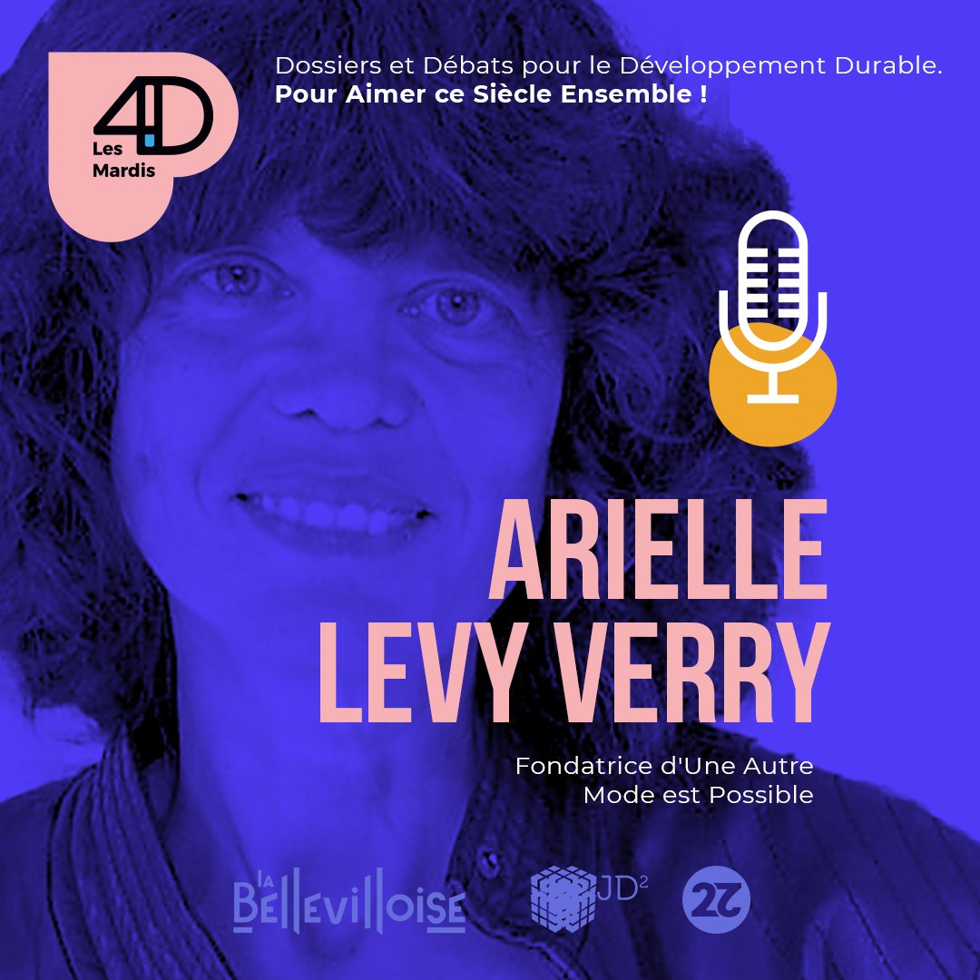 Pour ce Mardi de 4D #2 qui a lieu le 20 juin à La @labellevilloise, nous recevons une personnalité de la mode responsable et même de l'écoscore : Arielle Levy

 Billetterie : helloasso.com/associations/a…

 cofonde l’ Herbe Rouge (2008-2017) et <a href="/fashiongreenhub/">Fashiongreenhub</a>