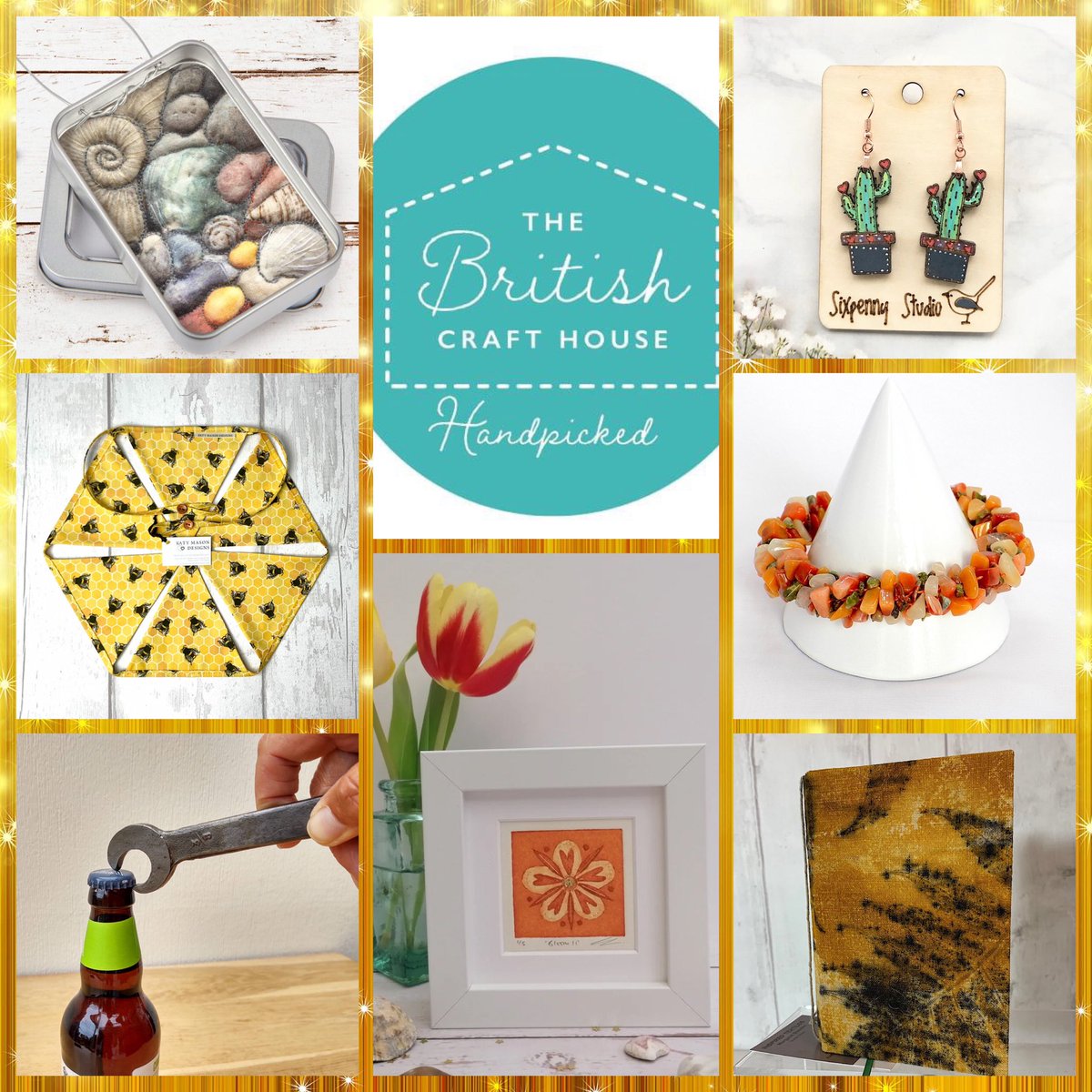 It’s re-launch day of the new website <a href="/BritishCrafting/">BritishCraftHouse</a>  today 
Here’s a collage of just some of the wonderful things you can find &amp; there’s an amazing  giveaway running so pop on over 
#tbchcollage #handmade #elevenseshour  #UKGiftHour