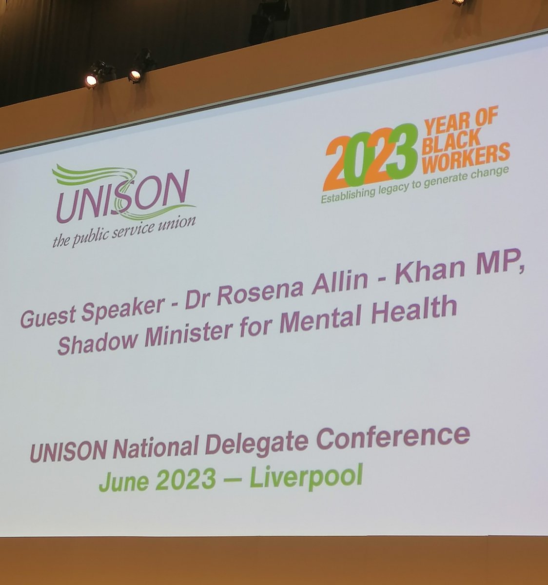 Inspiring presentation from Dr Rosena Allin-khan #undc23