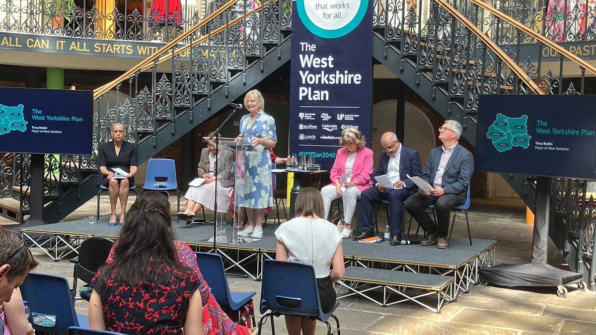 Amazing day! Today we launch the West Yorkshire Plan 2040..an ambitious plan for our region from our Mayor and five Leaders.  #wyplan2040